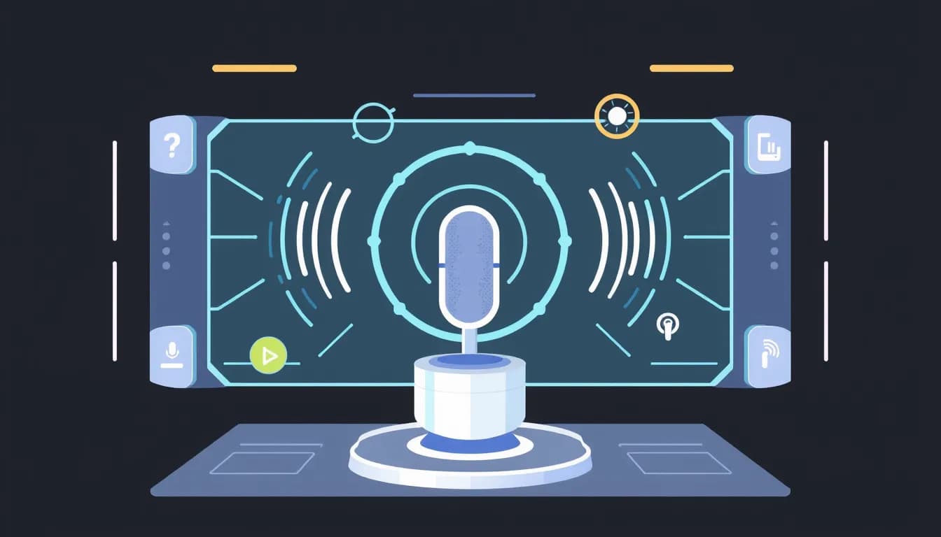 AI and voice input technology illustration