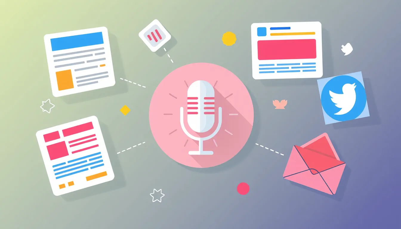 Different content formats with voice input