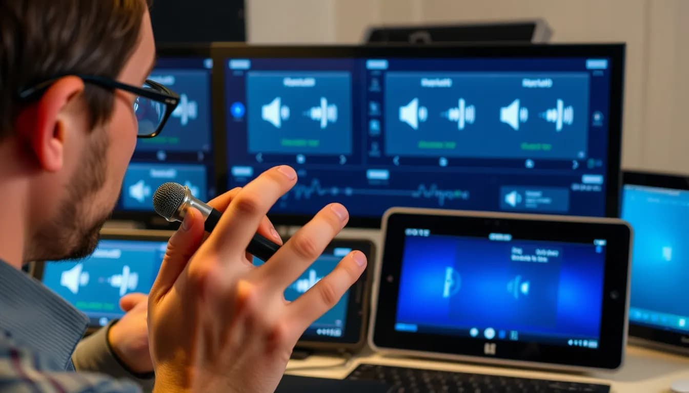 Process of testing various voice input solutions