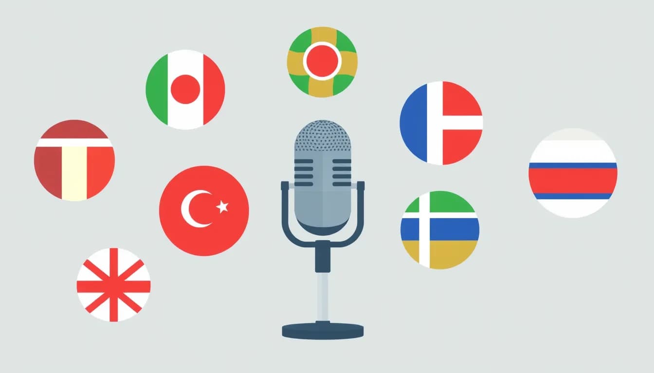 Multilingual voice input illustration