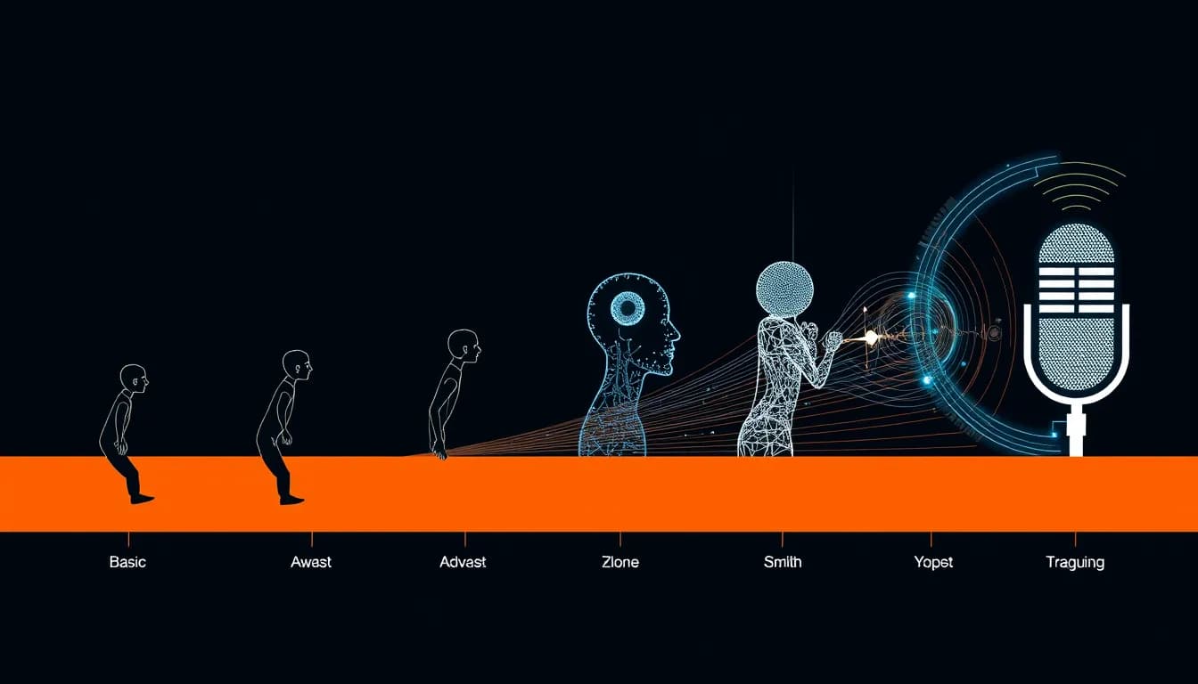 Evolution of voice recognition technology from basic to advanced AI systems