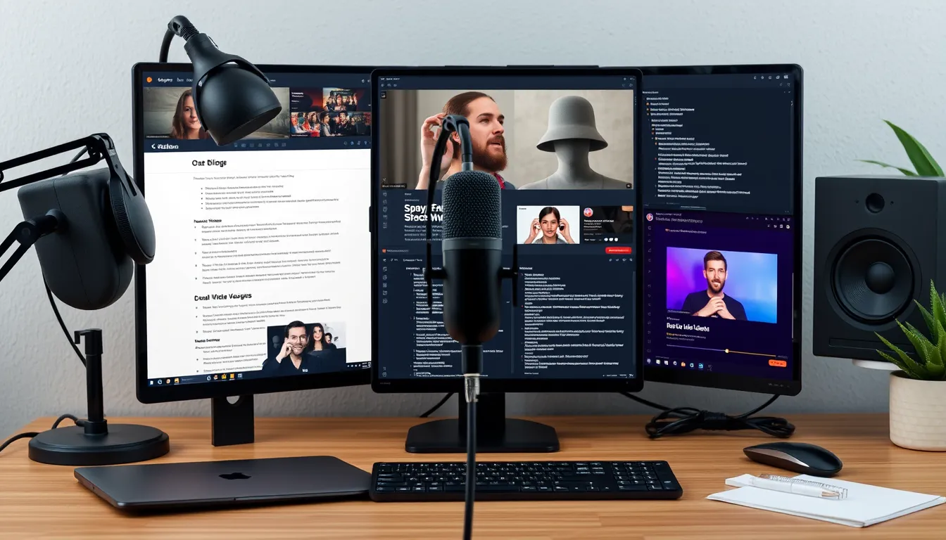 Various content creation activities being enhanced by speech to text technology