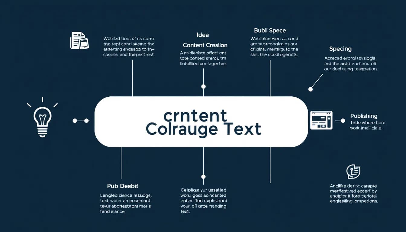 Content creation workflow diagram showing speech to text integration