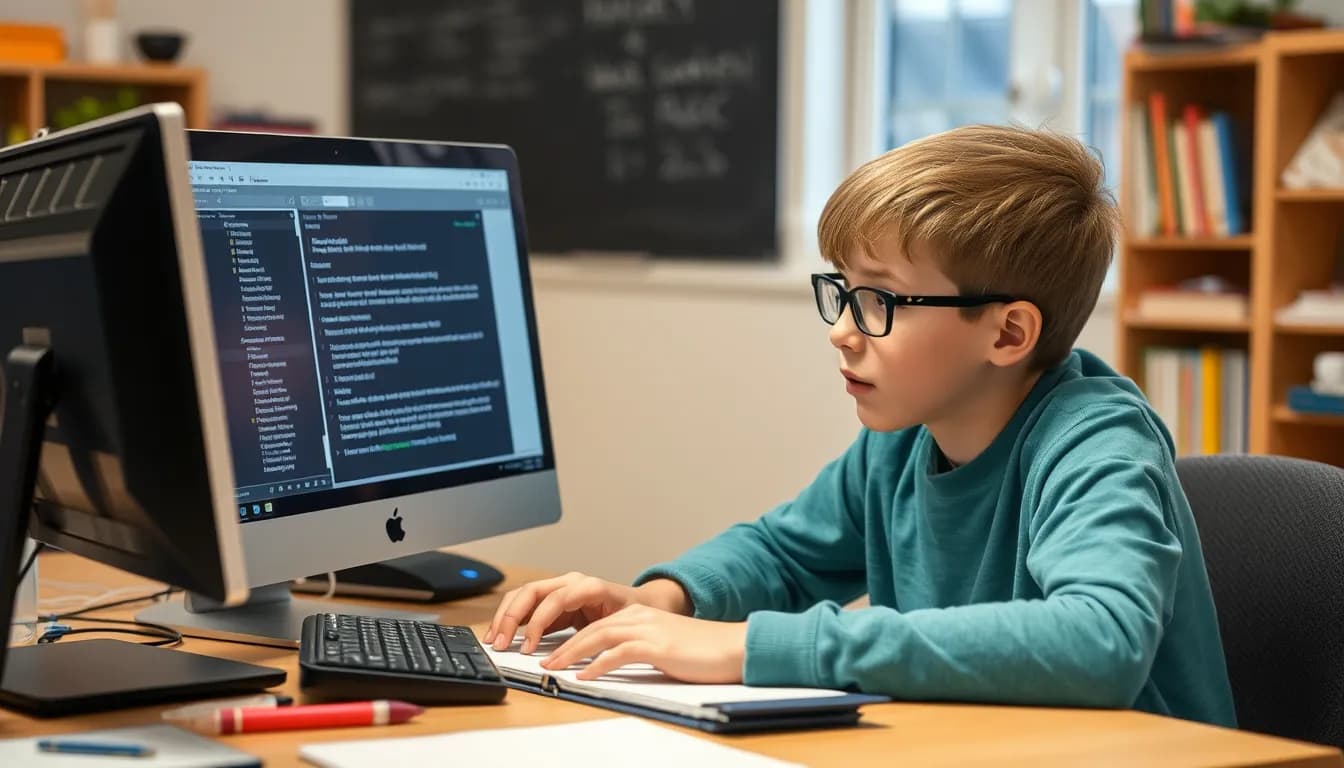 Student with learning disabilities using speech to text for schoolwork