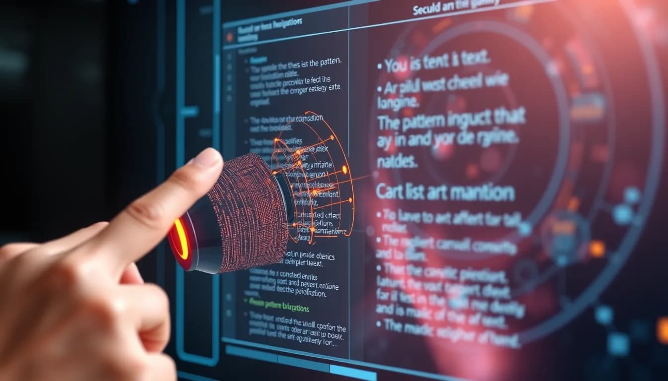 Futuristic educational interface with voice input visualization