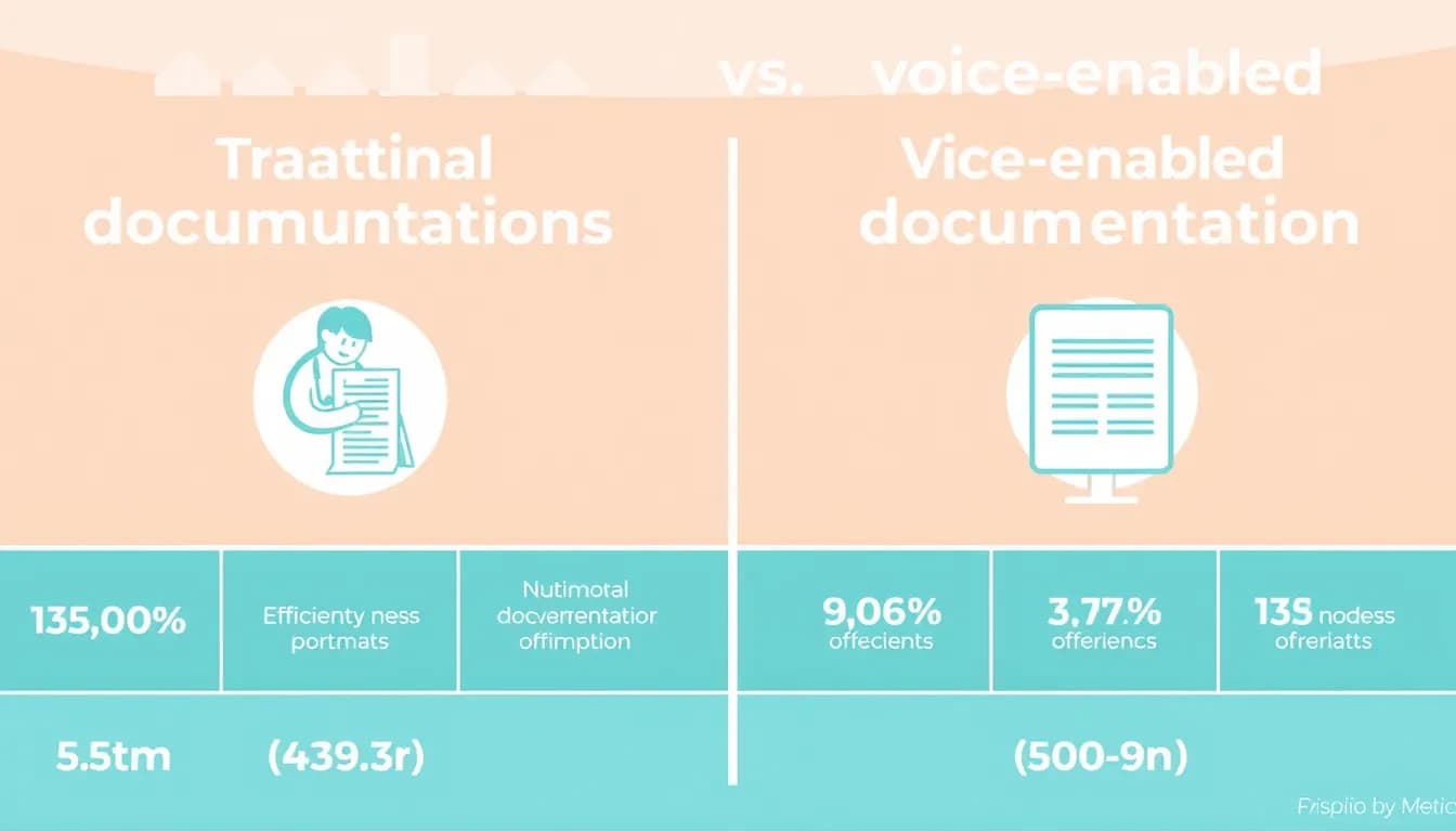 Comparison of traditional versus voice-enabled medical documentation