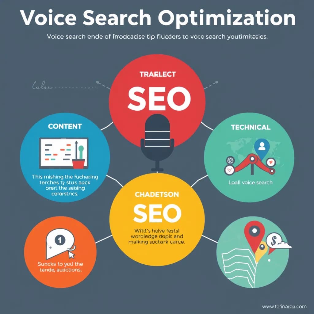 Visual representation of voice search optimization strategies