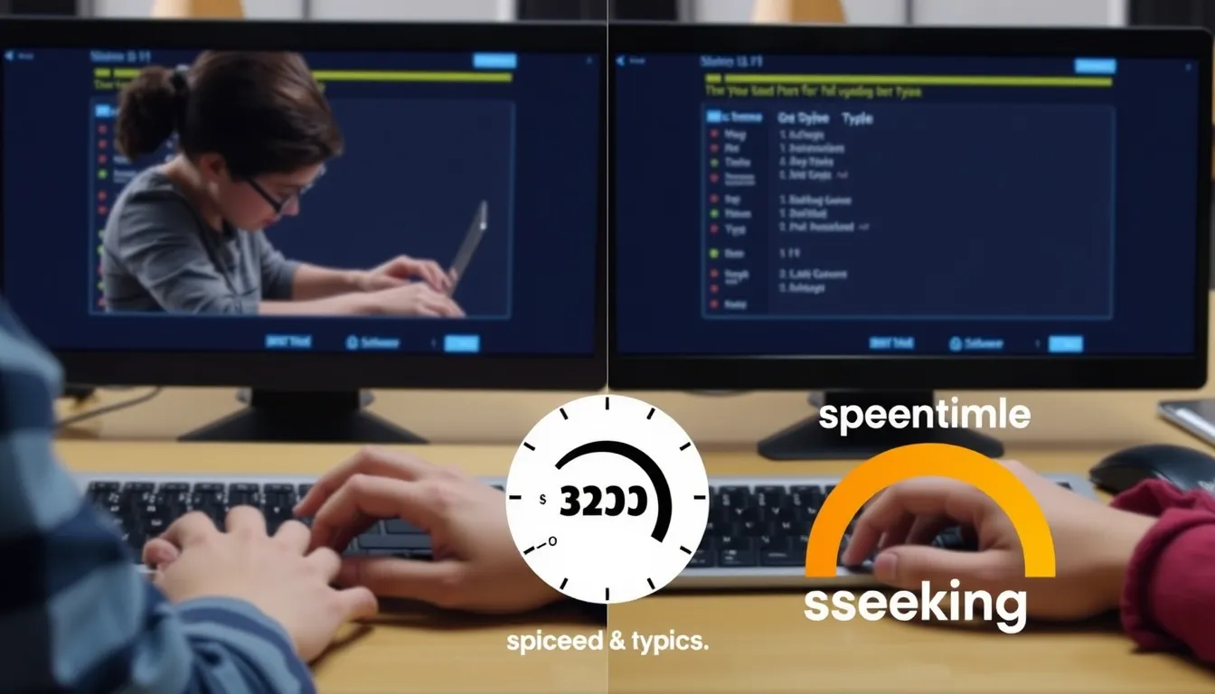 Comparison of typing speed versus speaking speed
