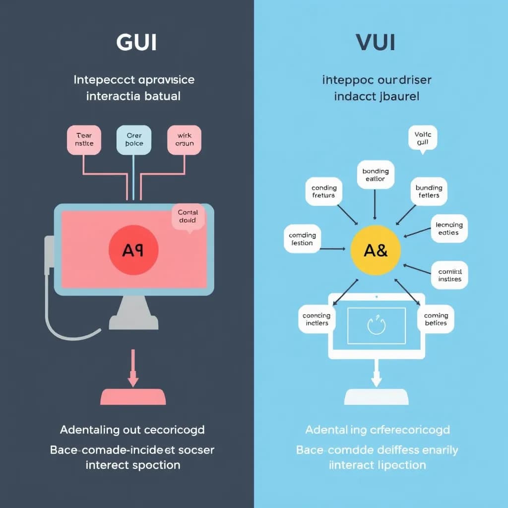 Comparison between voice user interfaces and graphical user interfaces